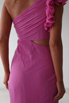 Logen Ruffle Sleeve Midaxi | Pink | Oh Hello Clothing | XS (6)