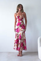 Amari Floral Print Midaxi Dress | Mixed Print | Oh Hello Clothing | XS (6)