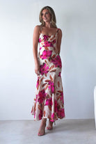 Amari Floral Print Midaxi Dress | Mixed Print | Oh Hello Clothing | XS (6)