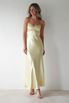 Sophia Soft Lace Maxi Dress | Yellow - Oh Hello Clothing