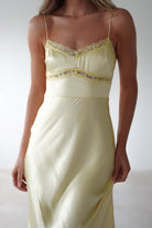 Sophia Soft Lace Maxi Dress | Yellow - Oh Hello Clothing