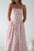 Elodie Floral Print Maxi Dress | Cream | Oh Hello Clothing | XS (6)
