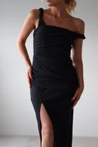 Eloise Bodycon Midaxi Dress | Black | Oh Hello Clothing | XS (6)
