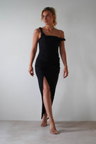 Eloise Bodycon Midaxi Dress | Black | Oh Hello Clothing | XS (6)