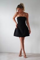 Miley Structured Mini Dress | Black | Oh Hello Clothing | XS (6)