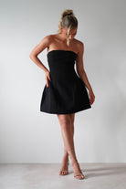 Miley Structured Mini Dress | Black | Oh Hello Clothing | XS (6)