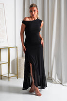 Cellinna Mesh Maxi Dress | Black | Oh Hello Clothing | XS (6)