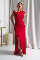 Cellinna Mesh Maxi Dress | Red | Oh Hello Clothing | XS (6)