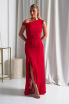 Cellinna Mesh Maxi Dress | Red | Oh Hello Clothing | XS (6)
