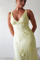 Hailey Cotton Floral Detail Maxi | Yellow | Oh Hello Clothing | XS (6)
