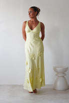 Hailey Cotton Floral Detail Maxi | Yellow | Oh Hello Clothing | XS (6)