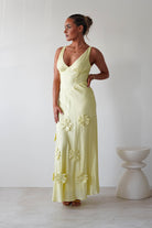 Hailey Cotton Floral Detail Maxi | Yellow | Oh Hello Clothing | XS (6)