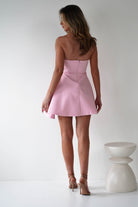 Quinta Strapless Mini Dress | Pink | Oh Hello Clothing | XS (6)