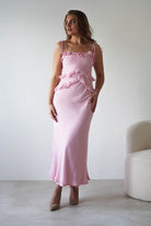 Faith Ruffle Cotton Maxi Dress | Pink | Oh Hello Clothing | XS (6)
