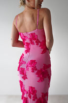 Adora Floral Mesh Maxi Dress | Pink | Oh Hello Clothing | XS (6)
