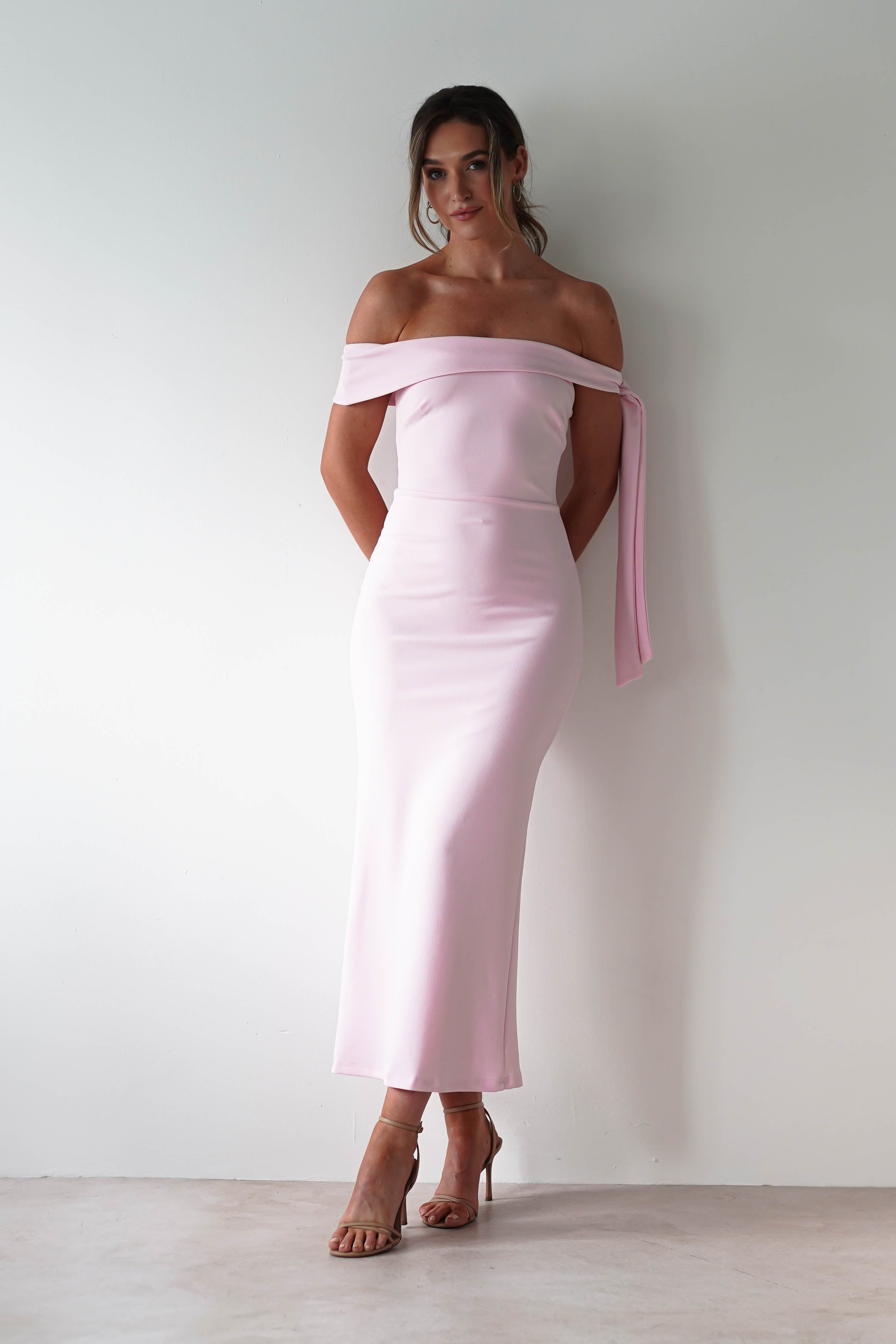 Amalthea Off the Shoulder Midaxi | Pink | Oh Hello Clothing | XS (6)