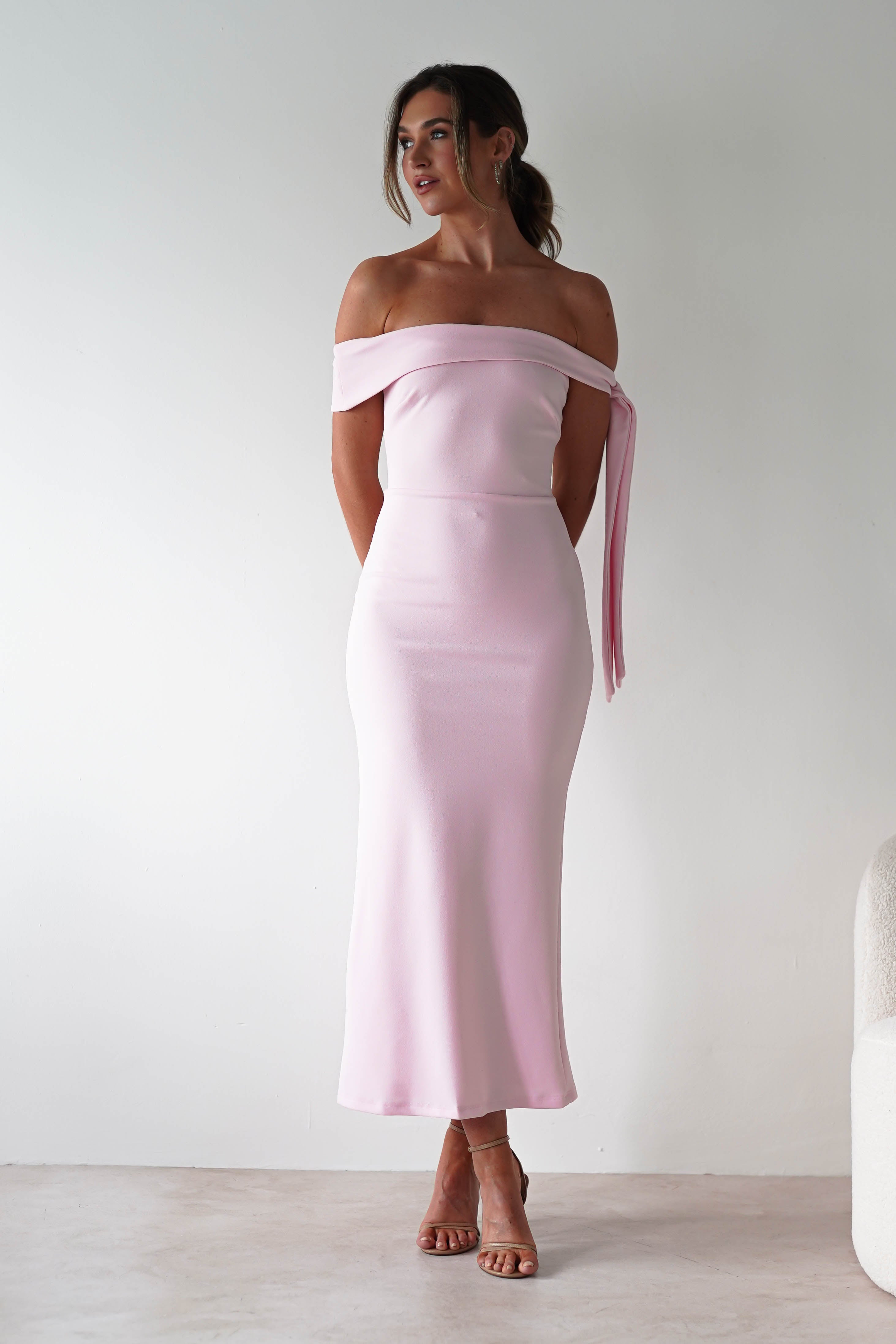 Amalthea Off the Shoulder Midaxi | Pink | Oh Hello Clothing | XS (6)