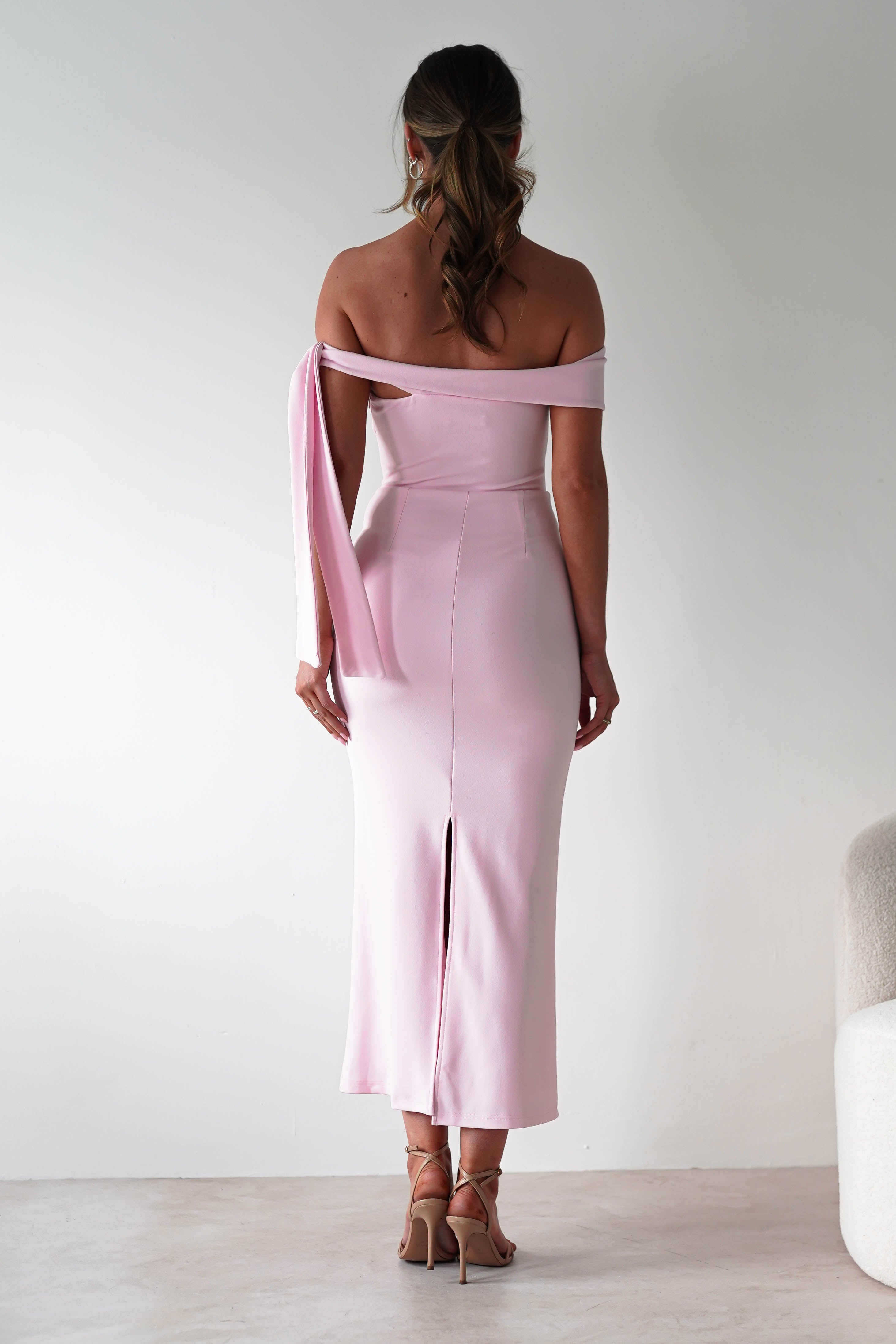 Amalthea Off the Shoulder Midaxi | Pink | Oh Hello Clothing | XS (6)
