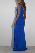 Kaytee Glitter Bodycon Gown | Royal - Oh Hello Clothing