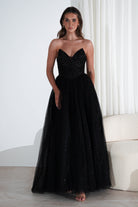 Priscilla Princess Glitter Gown | Black | Oh Hello Clothing | XS (6)