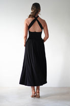 Portugal Midaxi Dress | Black | Oh Hello Clothing | XS (6)