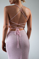 Cataleya Rhinestone Bodycon Gown | Pink - Oh Hello Clothing