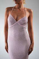 Cataleya Rhinestone Bodycon Gown | Pink - Oh Hello Clothing