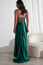 Alexis Glitter Shimmer Gown | Emerald Green | Oh Hello Clothing | XS (6)