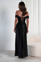 Serena Off The Shoulder Gown | Black | Oh Hello Clothing | XS (6)