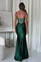 Vera Embellished Bodycon Gown | Emerald Green | Oh Hello Clothing | XS (6)