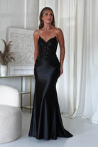 Raquel Bodycon Embellished Gown | Black | Oh Hello Clothing | S (8)