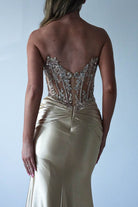 Raquel Bodycon Embellished Gown | Gold | Oh Hello Clothing | S (8)