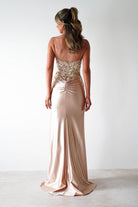 Regina Embellished Bodice Gown | Champagne/Gold - Oh Hello Clothing