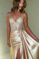 Leonardo Diamante Bodycon Gown | Gold | Oh Hello Clothing | XS (6)