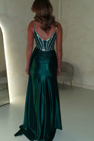 Leonardo Diamante Bodycon Gown | Green - Oh Hello Clothing