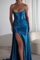Pranvera Embellished Luxurious Gown | Peacock | Oh Hello Clothing | XS (6)