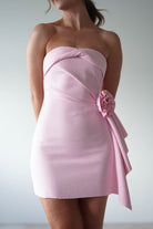 Eilis Textured Mini Dress | Pink | Oh Hello Clothing | XS (6)