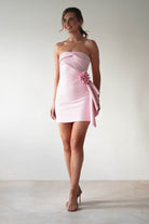 Eilis Textured Mini Dress | Pink | Oh Hello Clothing | XS (6)