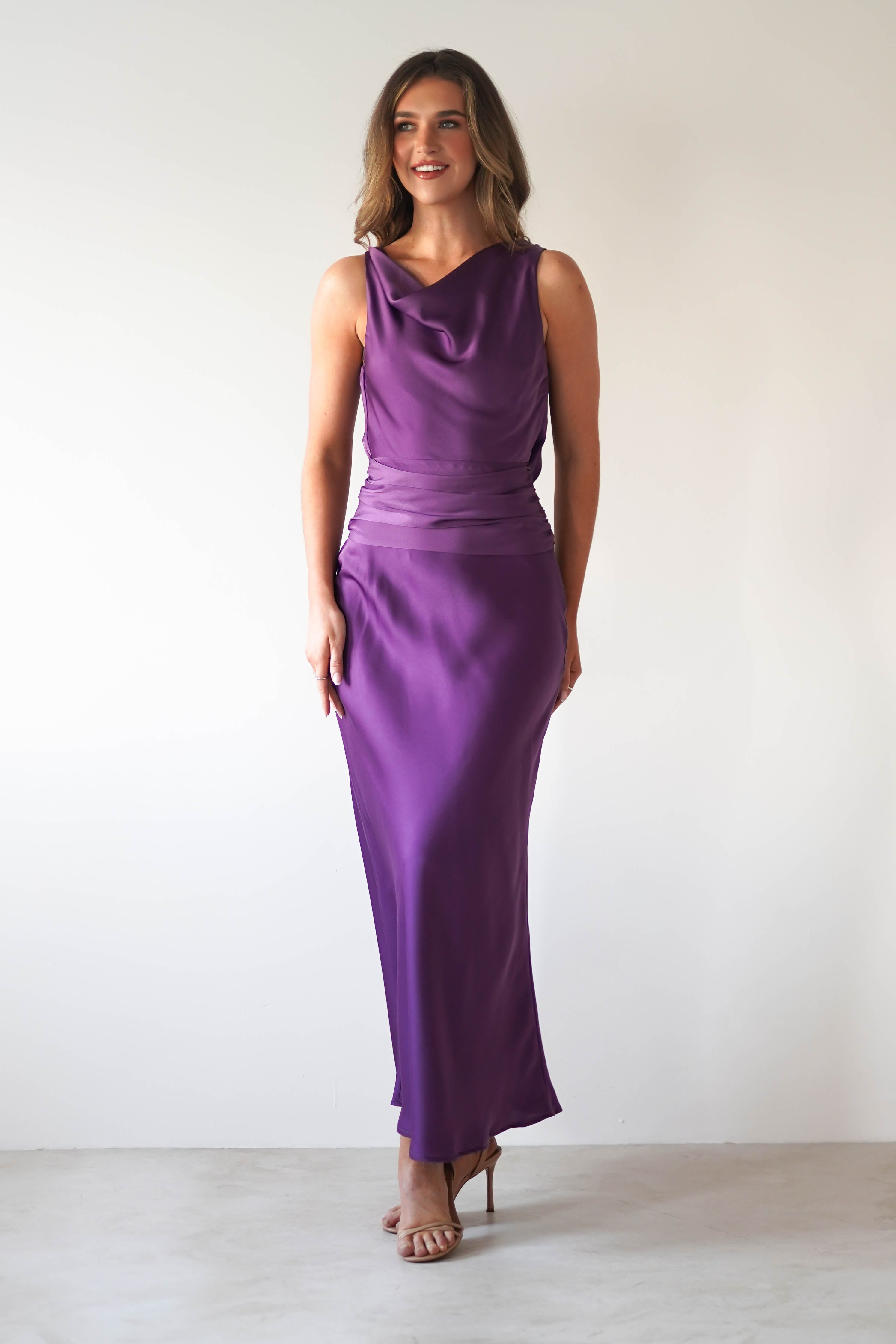River Backless Maxi Dress | Deep Purple | Oh Hello Clothing | XS (6)