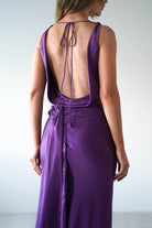 River Backless Maxi Dress | Deep Purple | Oh Hello Clothing | XS (6)