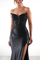 Dallas Luxe Embellished Gown | Black | Oh Hello Clothing | S (8)