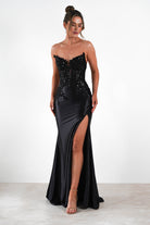Dallas Luxe Embellished Gown | Black | Oh Hello Clothing | S (8)