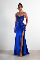 Dallas Luxe Embellished Gown | Royal Blue | Oh Hello Clothing | S (8)