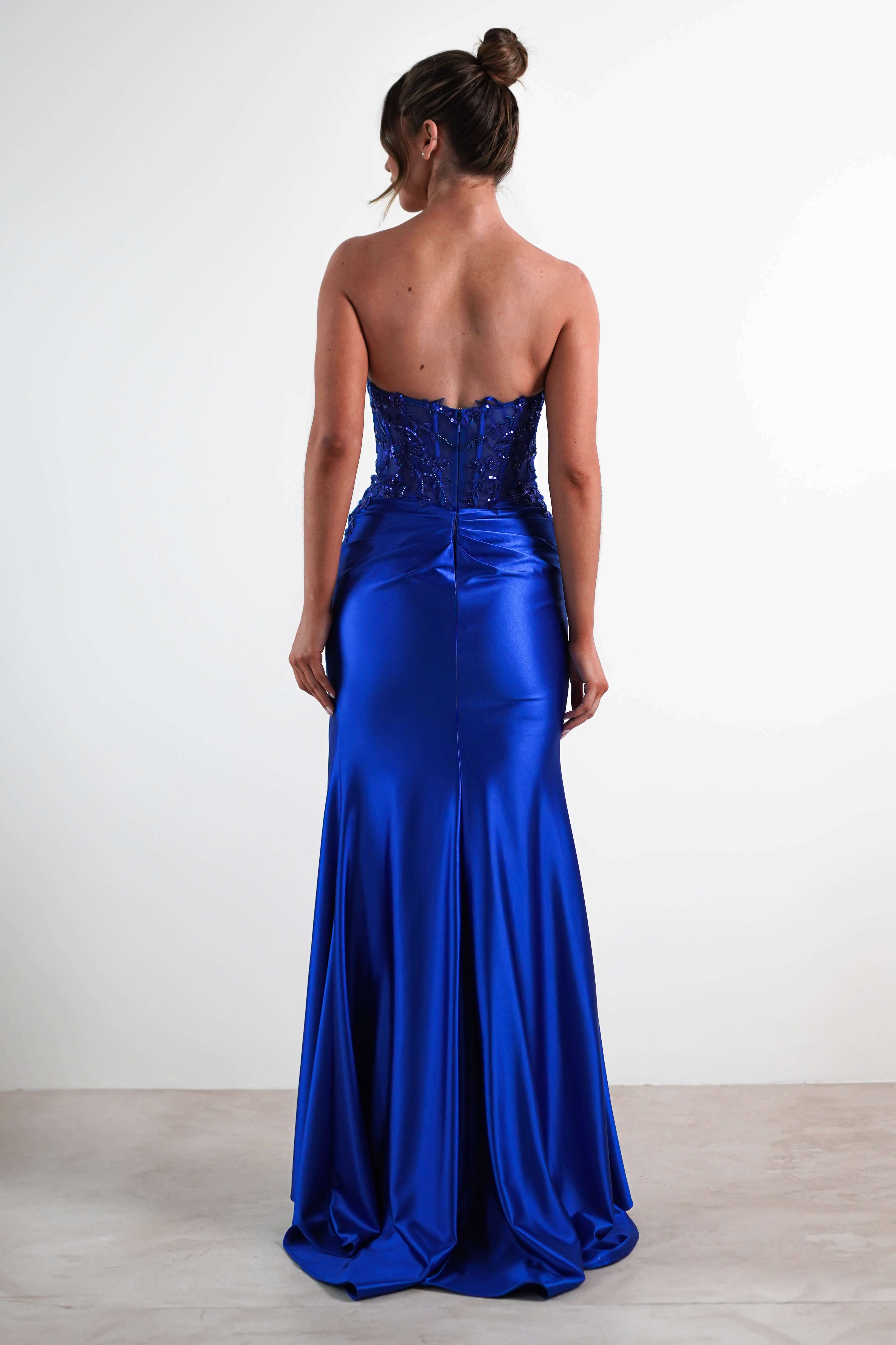 Dallas Luxe Embellished Gown | Royal Blue | Oh Hello Clothing | S (8)