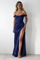 Dionne Soft Coset Maxi Gown | Navy | Oh Hello Clothing | S (8)
