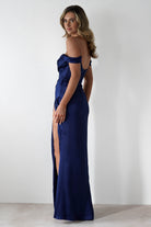 Dionne Soft Coset Maxi Gown | Navy | Oh Hello Clothing | S (8)