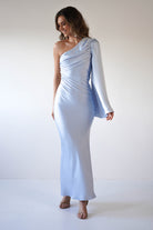Sylvana Silky Maxi Dress | Blue - Oh Hello Clothing