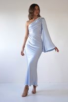 Sylvana Silky Maxi Dress | Blue - Oh Hello Clothing