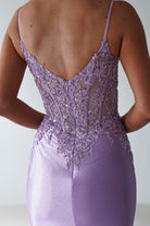 Eternity Glitter Bodycon Gown | Lilac - Oh Hello Clothing