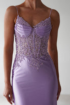 Eternity Glitter Bodycon Gown | Lilac - Oh Hello Clothing